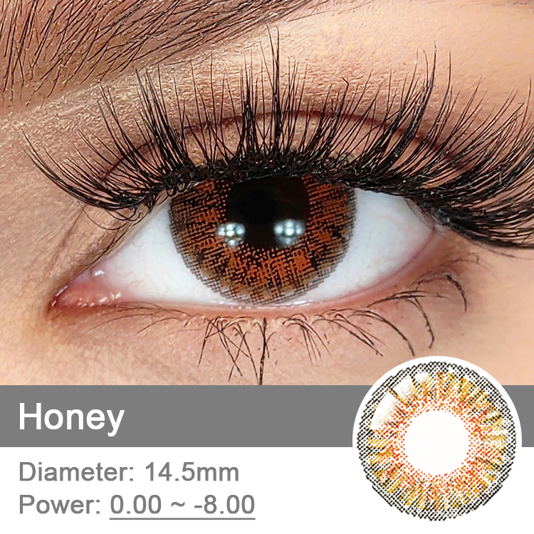Fresh Brown Contact Lenses with Eyes China Wholesale Eyewear Hydrogel Non Prescription Contact Lens Color Eye Contacts