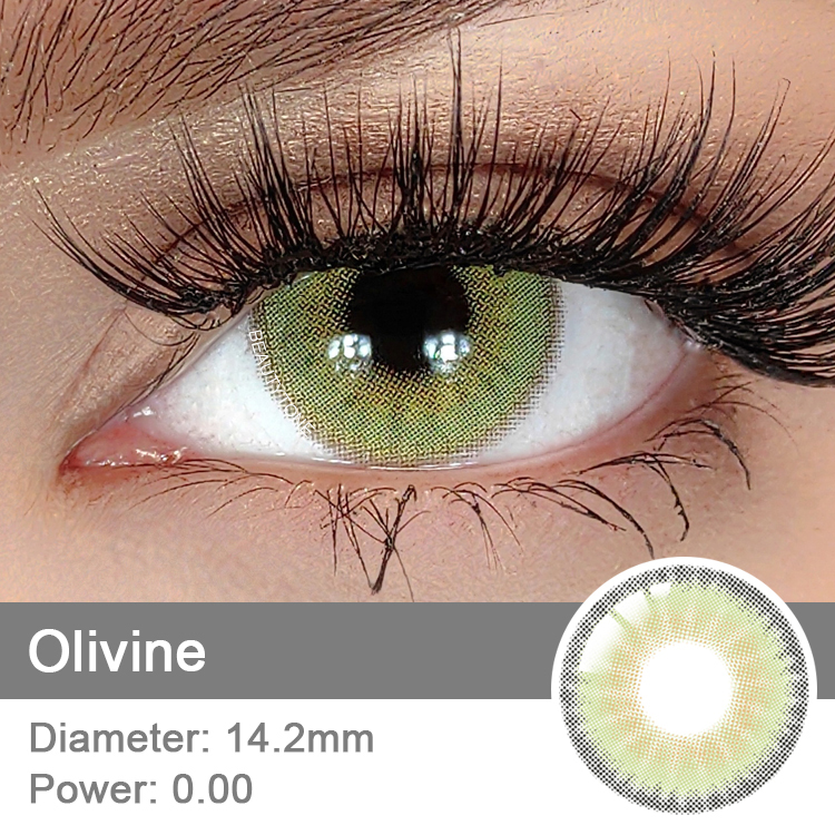 Wholesale Colored Contacts for Eyes BeautyTone Dream Olivine Most Comfortable Green Eye Contact Lenses