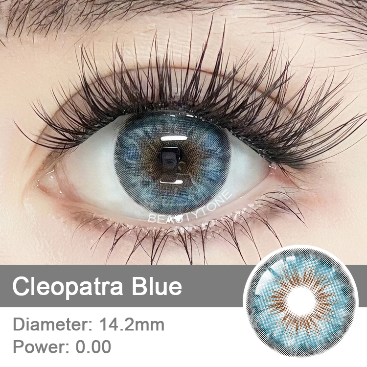 Contacts Lenses Color Cleopatra Blue Wholesale Eye Wear Cosmetics Non Prescription Colored Contact Lens