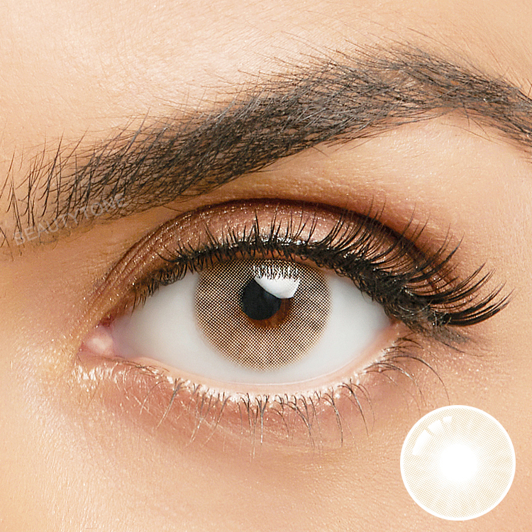 Eye Lenses Contact Lenses Wholesale Cheap Cosmetics From China HD Ochre Light Brown Hazel Most Natural Eye Contacts