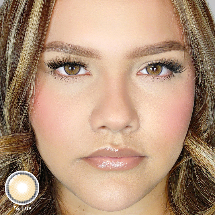 Tortilla Contact Lenses with Packaging Brown Color Cheap Eye Contacts