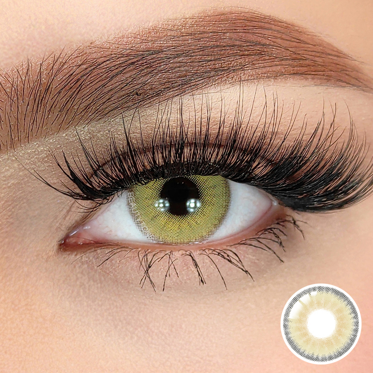 Citrine Brown Color Contacts Lenses Non Prescription Color Contacts Most Comfortable Eye Lens Contact Lenses