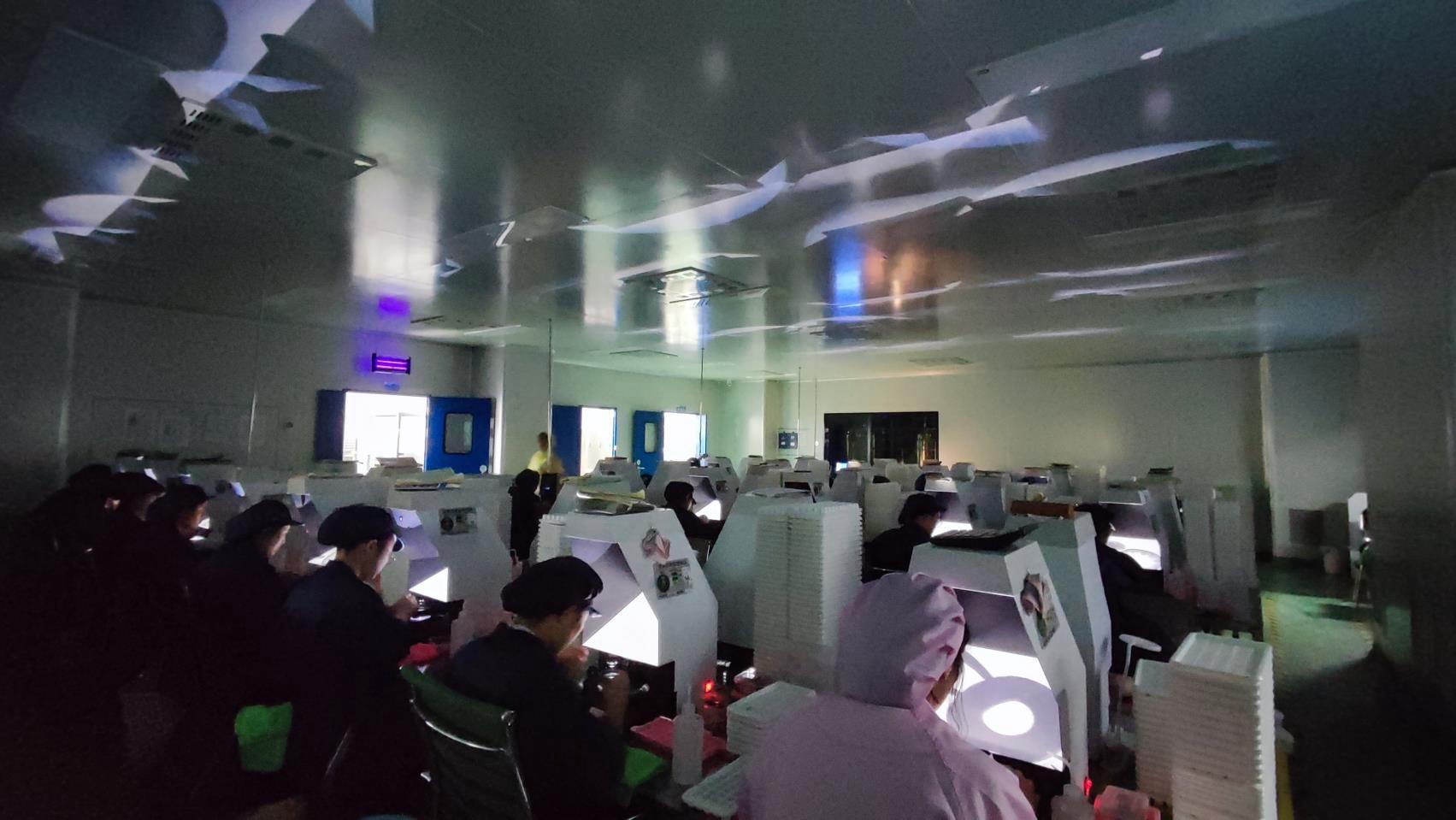 Projection inspection for contact lens quality control