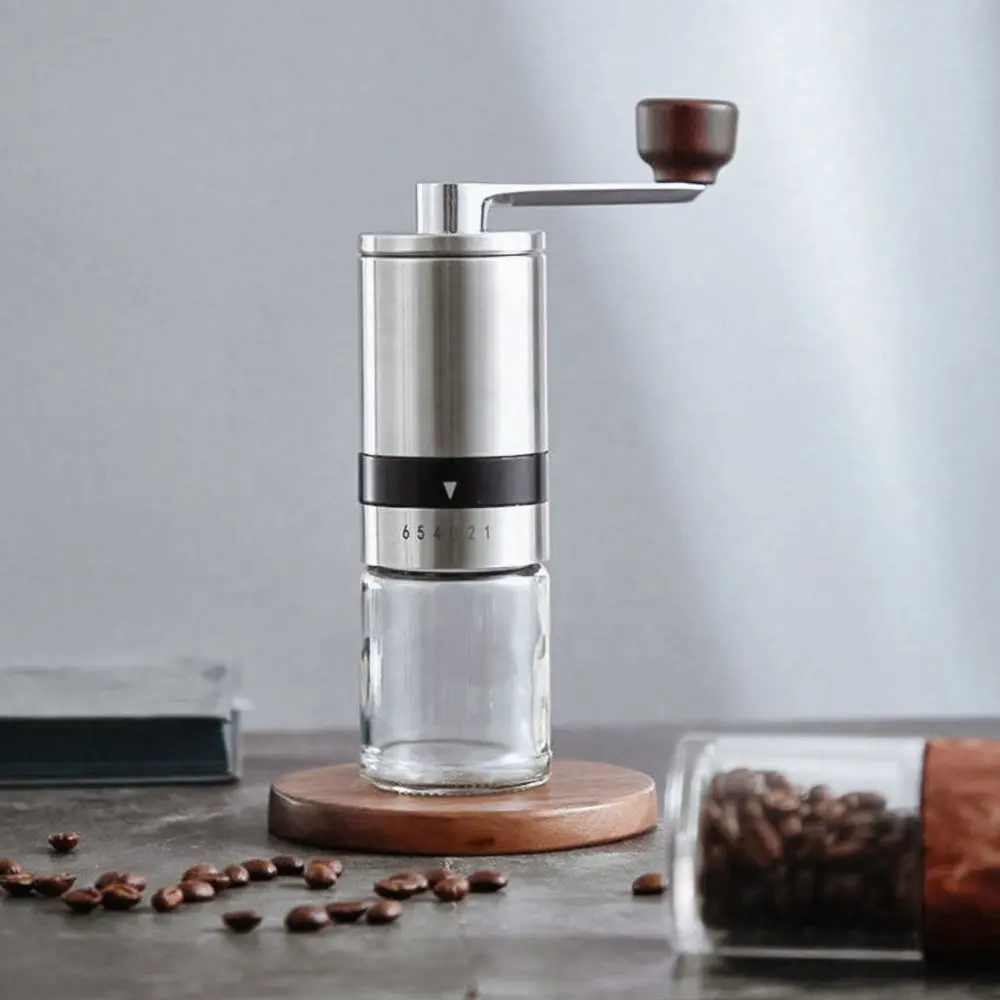 High-Quality Portable Stainless Steel Coffee Mill Manual Coffee Grinder with Adjustable Settings Supplier, Factories