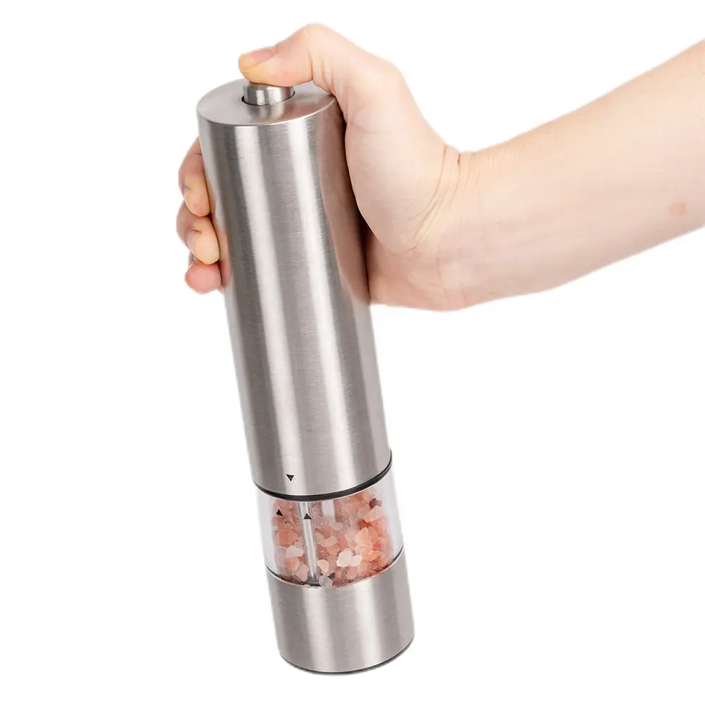 Wholesale Stainless Steel Ceramic Core Electric Adjustable Salt Pepper Grinder Set with Light Manufacturer, Factories