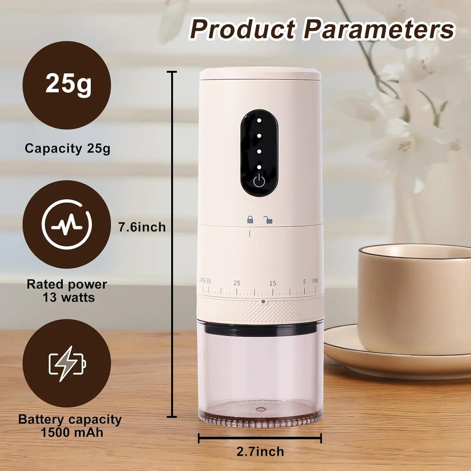 OEM Small Cordless Mini Coffee Bean Grinder for Coffee Bean Manufacturer, Manufacturers