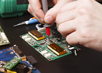 Raw material quality inspection process at Blossom manufacturing facility