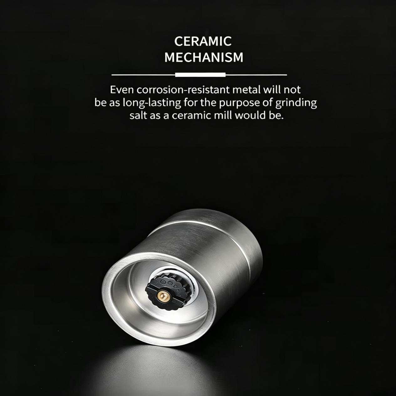 Ceramic grinding mechanism