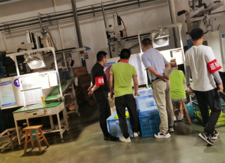 Semi-finished product quality inspection ensuring component standards at Blossom