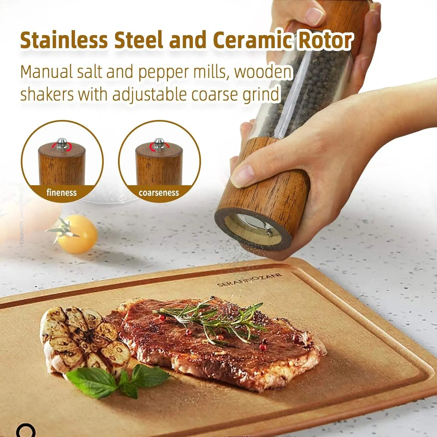 China Premium Acrylic Salt and Pepper Grinder Set Manufacturer, Factories