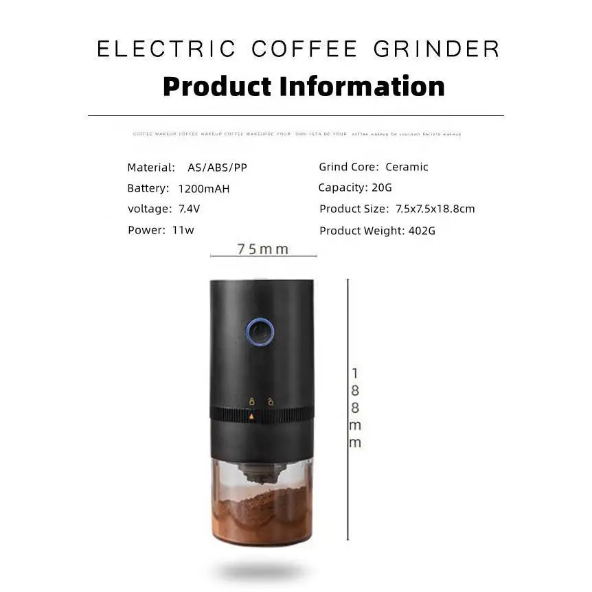 OEM Small Cordless Mini Coffee Bean Grinder for Coffee Bean Manufacturer, Manufacturers
