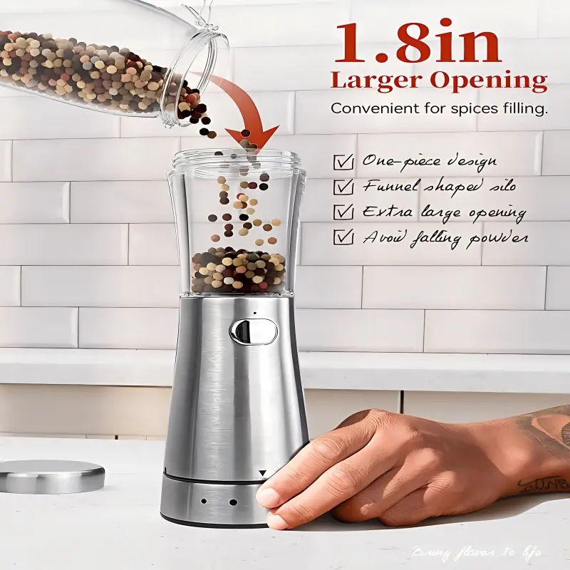 China Gravity Adjustable Ceramic Salt and Pepper Grinder Set Factories, Factory