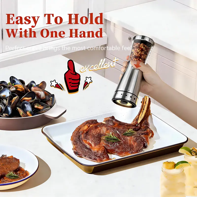 China Gravity Adjustable Ceramic Salt and Pepper Grinder Set Factories, Factory