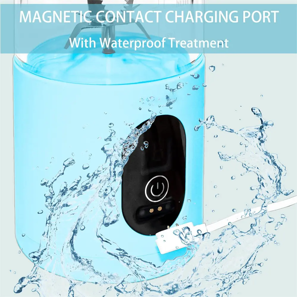 High-Quality Waterproof 300W 500 ML Electric Personal Fruit Juicer Squeezer Cup Hand Held Portable Blender Factories, Factory