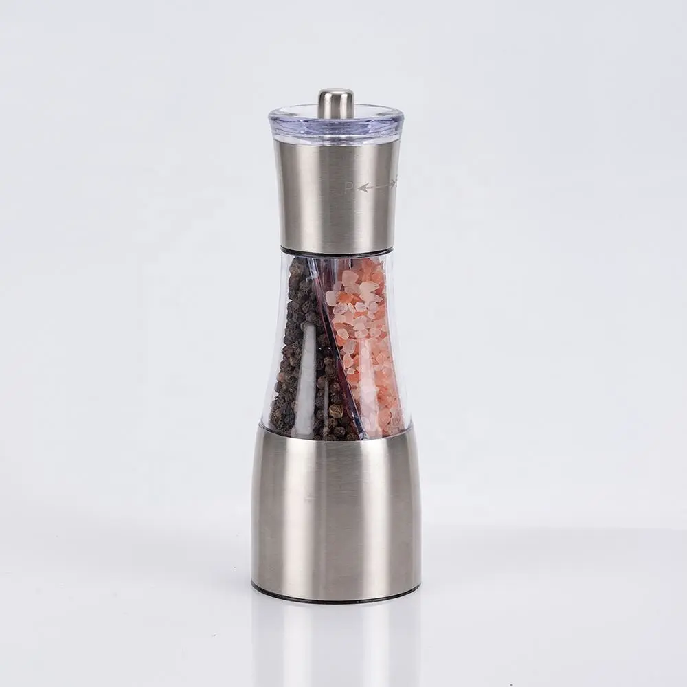 OEM Manual Stainless Steel Salt and Pepper Grinder Set 2 in 1 Manufacturers, Suppliers