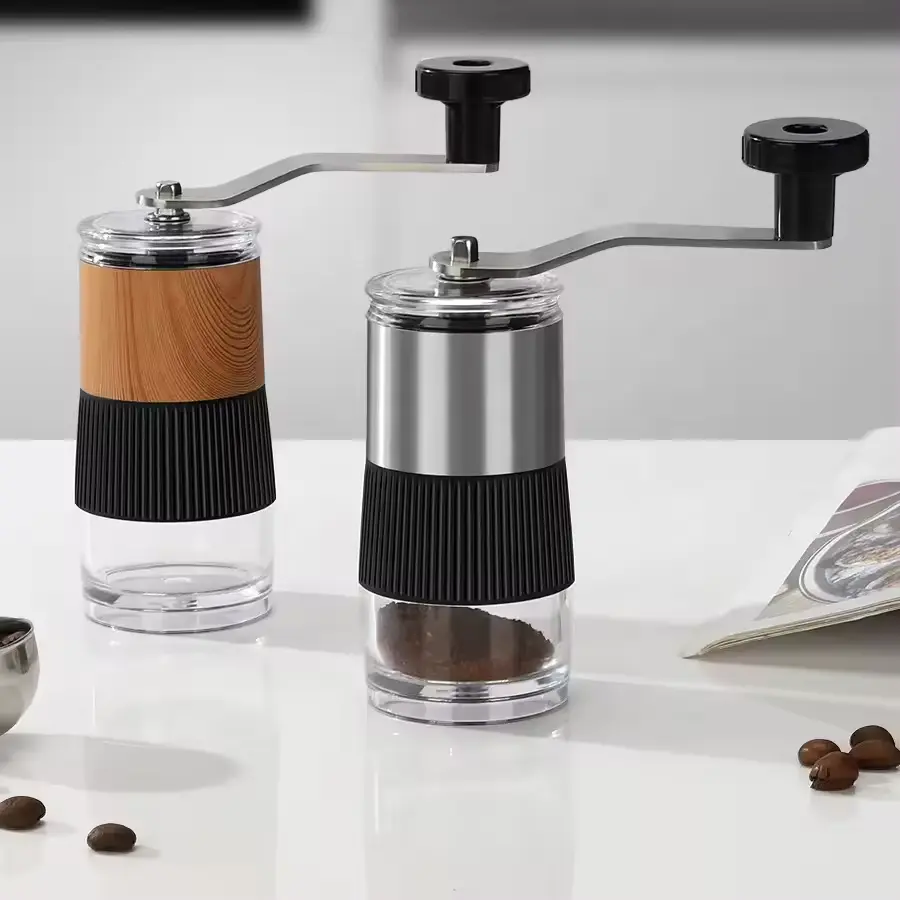 High-Quality Portable Glass Manual Coffee Mill Adjustable Ceramic Coffee Grinder Suppliers, Supplier