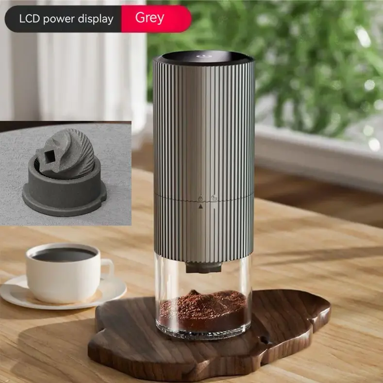 High-Quality Stainless Core Coffee Bean Conical Burr Grinding Machine Cordless With LCD Supplier, Factories