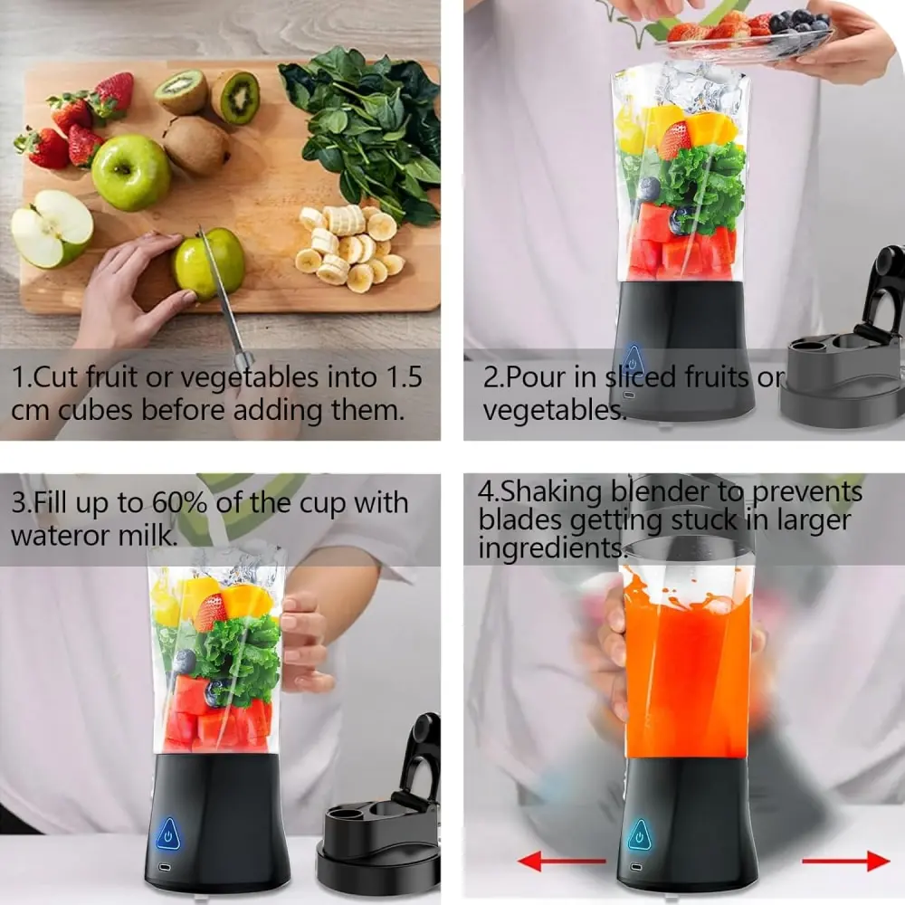 High-Quality 24 Oz 6000mah Ice Crush Shakes Muscle Line Movement Type Juice Cup Blender Manufacturer, Factories