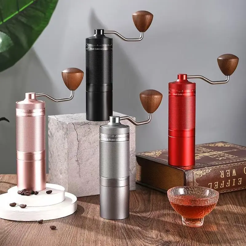 Wholesale Al-Alloy Body 420 Stainless Steel Burr Homeuse Espresso Small Hand Mill Factories, Factory