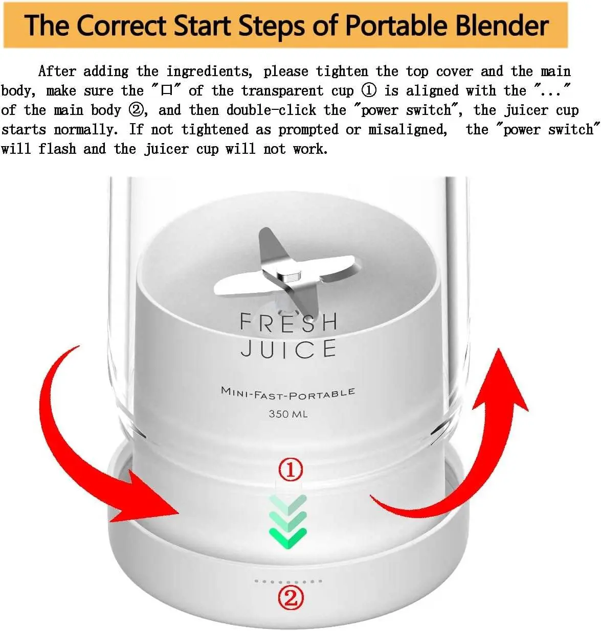 OEM Portable 350ML Wireless Rechargeable USB Juicer Cup Blender Manufacturer, Factories