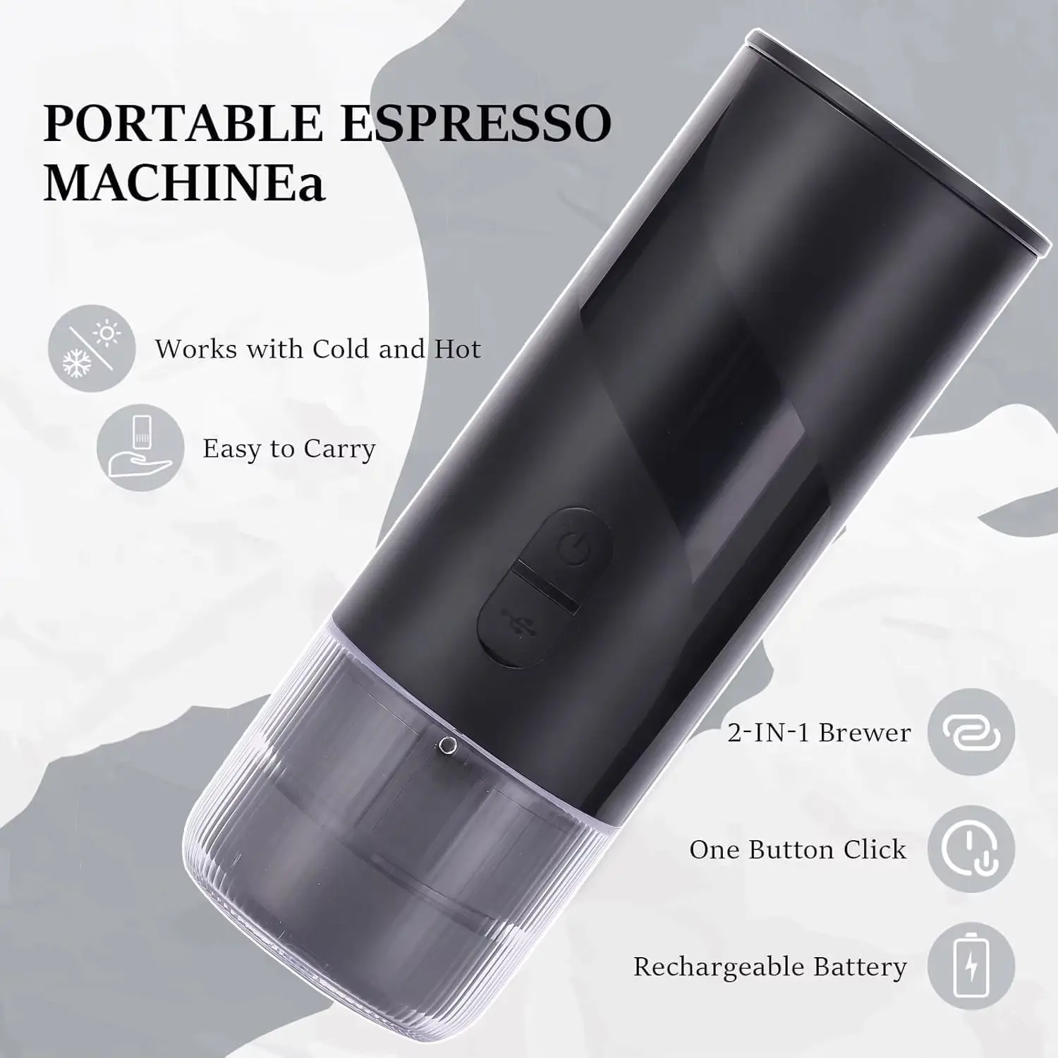 High-Quality Car Travel Portable USB -C Electric Espresso Coffee Maker for Camping Manufacturer, Supplier