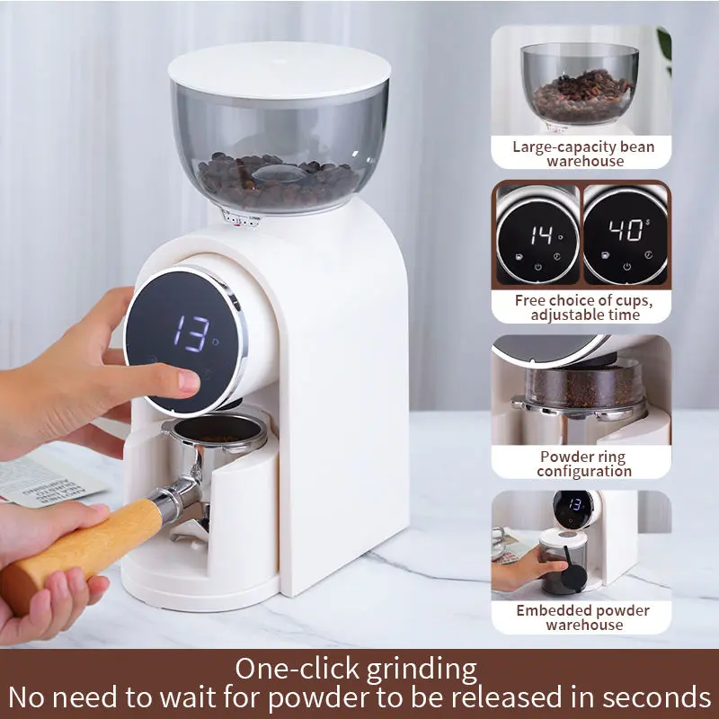 High-Quality 220V Home Use Commercial Espresso Coffee Grinder Factories, Factory