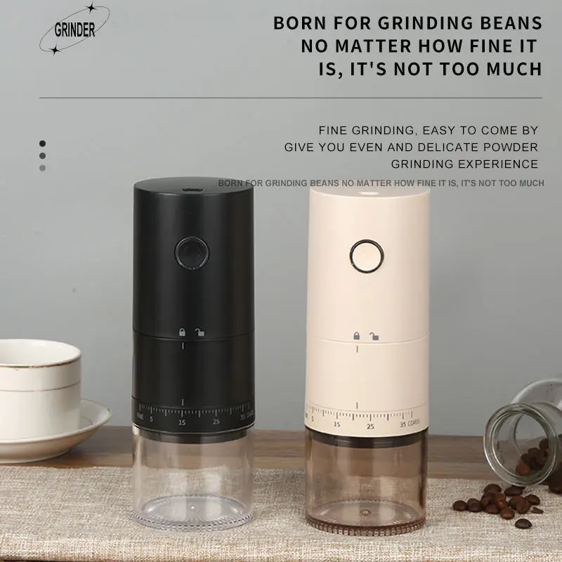 High-Quality USB Rechargeable Portable Electric Coffee Grinder With Conical Ceramic Burr Manufacturer, Factories