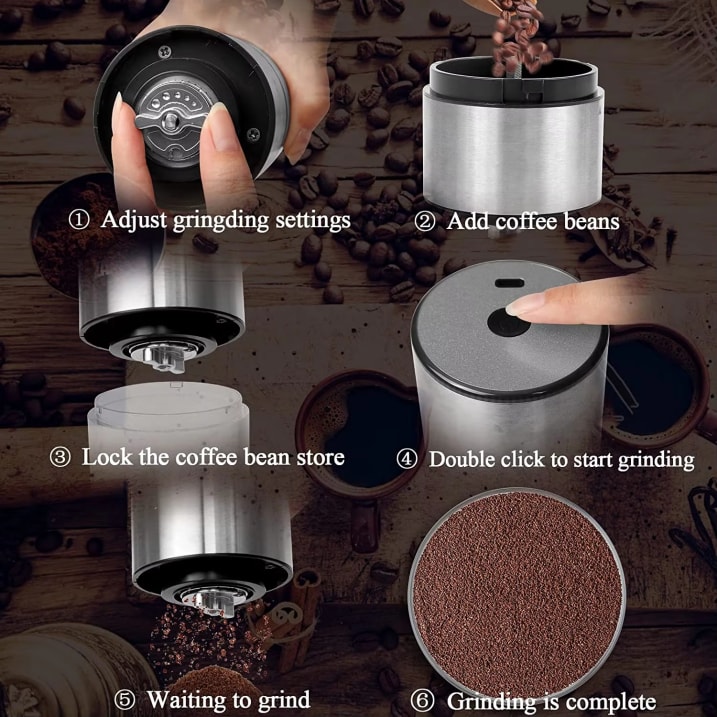 Portable USB Coffee Grinder Detail 2
