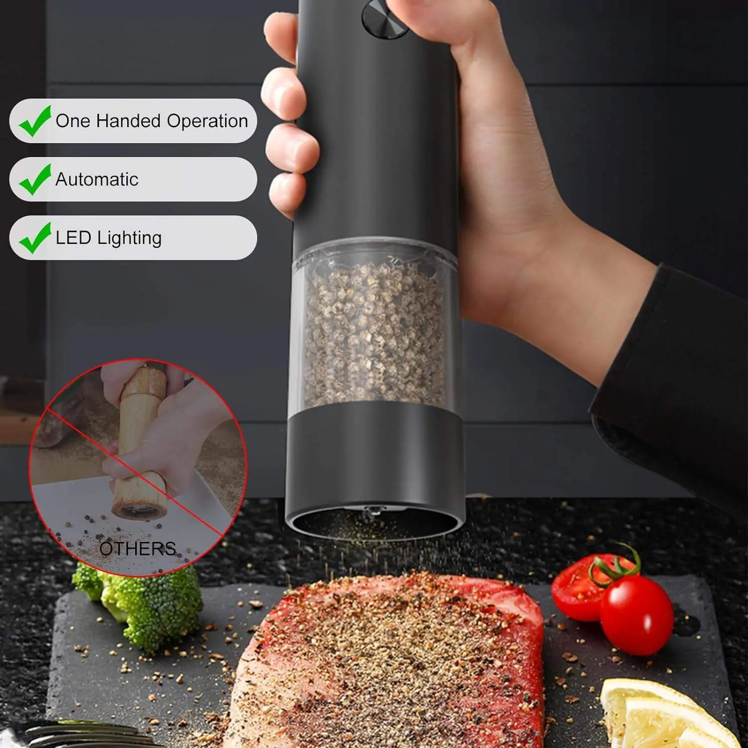 China Electric Salt and Pepper Grinder Set Manufacturer, Supplier