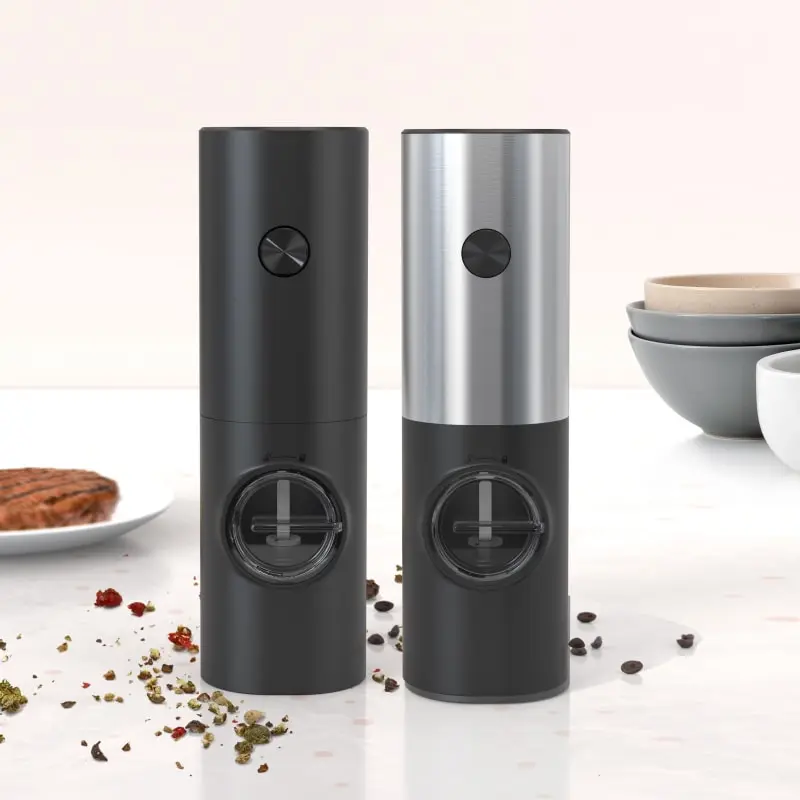 High-Quality Battery Powered Adjustable Electric Pepper Mill Coarseness with LED Light Manufacturer, Factories