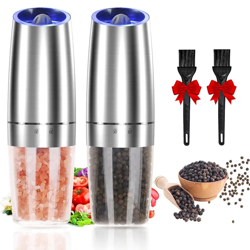 OEM Electric Gravity Salt and Pepper Grinder Set Suppliers, Factory