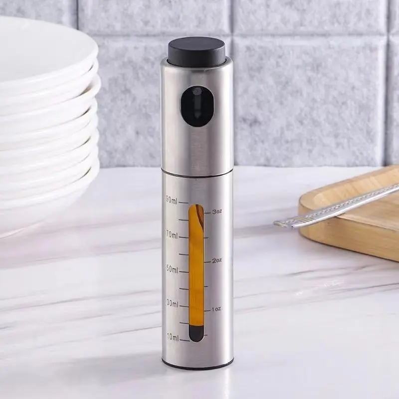 Wholesale Stainless Steel Olive Glass Spray Oil Sprayer Bottle for Cooking Camping Supplier, Factory