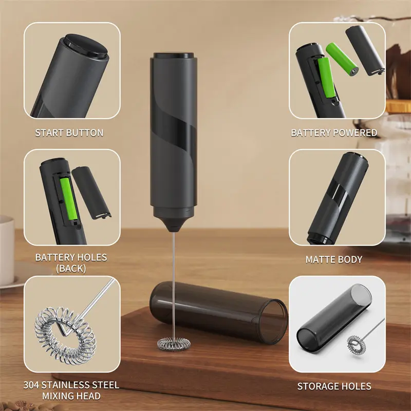 Wholesale Handheld Electric Coffee Machine Whisk Milk Frother Suppliers, Supplier