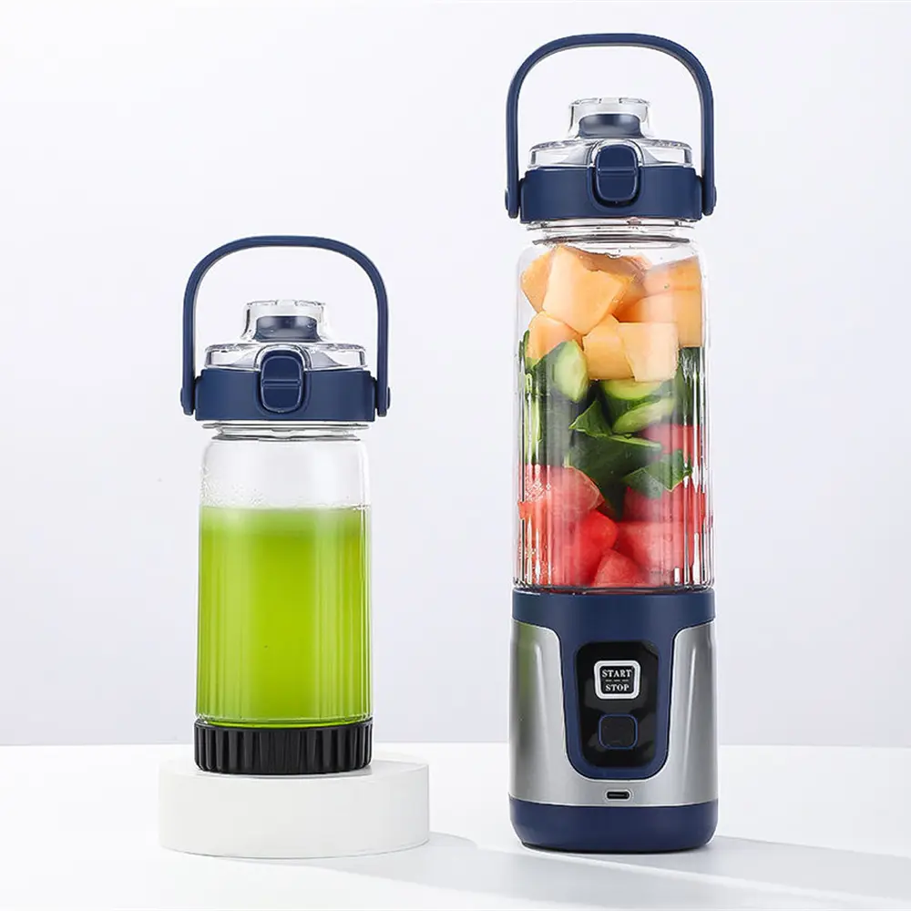 China New Design Double Blades 750 ML Household Portable Blender Household Fruit Mixer Supplier, Factories