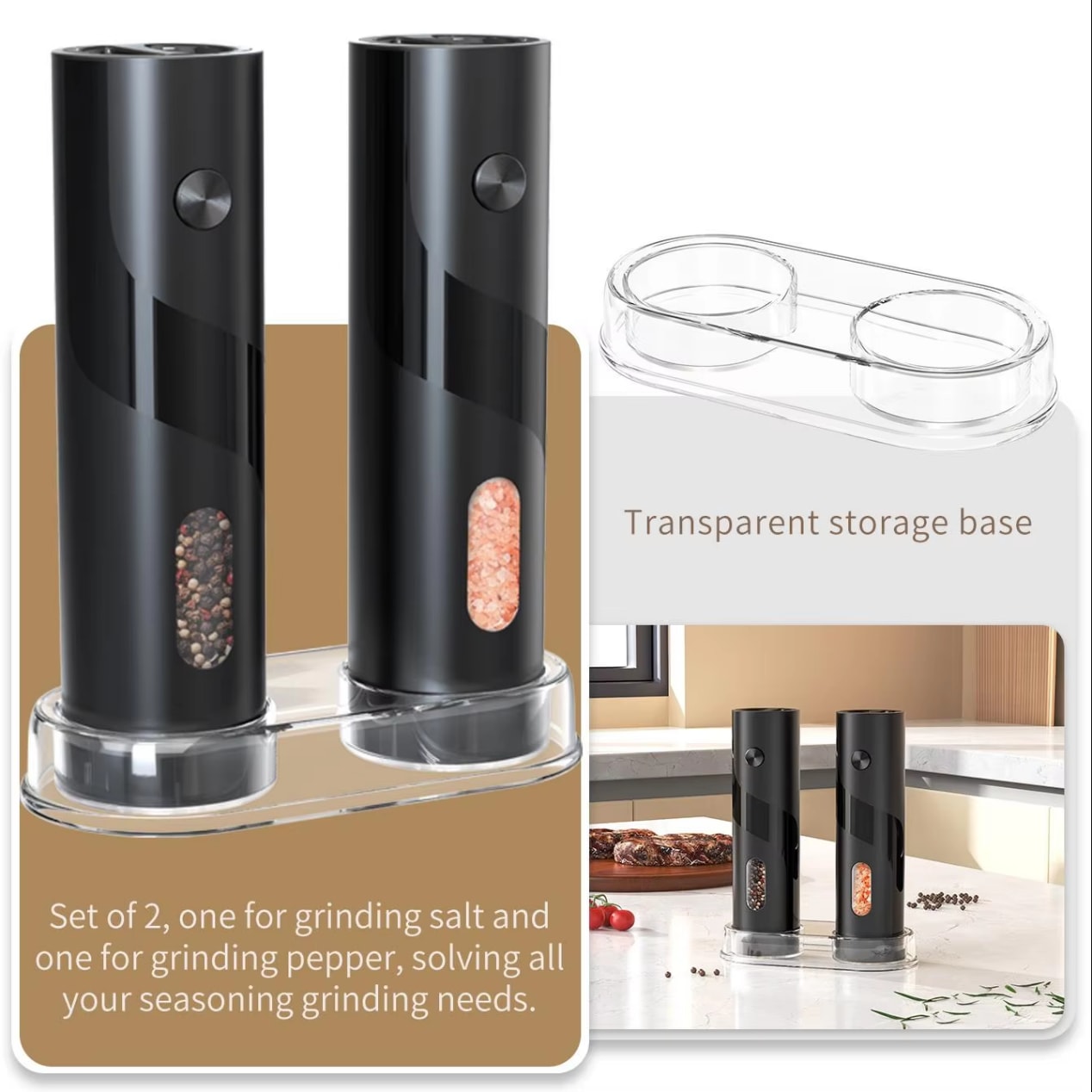 Dual-feature salt and pepper set