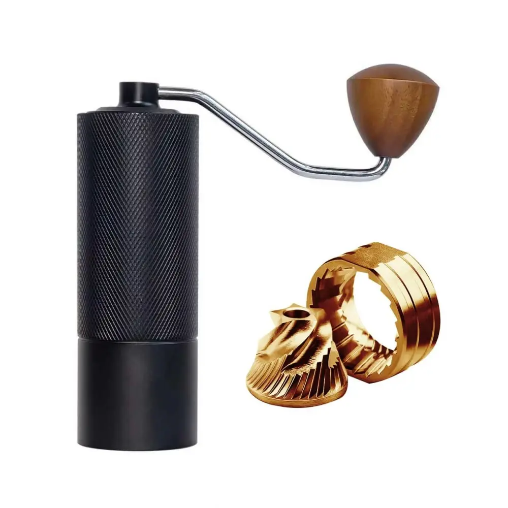 China 420 Stainless Steel Burr Espresso Mini Small Hand Mill Manual Coffee Grinder with Walnut Knob Supplier, Factory