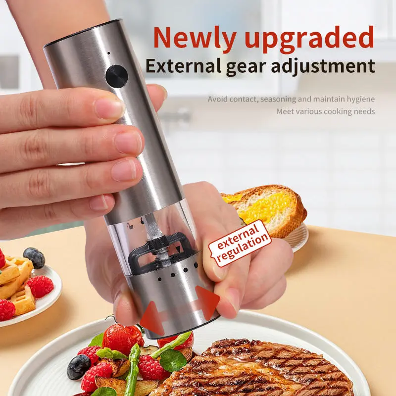High-Quality Rechargeable Automatic Salt Pepper Mill Grinder Electric Salt and Pepper Grinder Set Manufacturer, Manufacturers