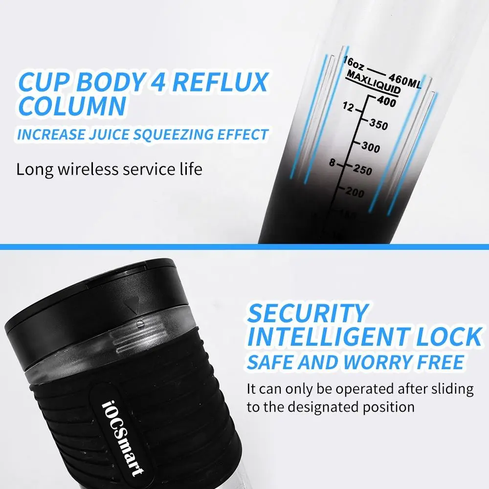 High-Quality Portable Fresh Mini Rechargeable Blender Juicer With Straw Supplier, Factory