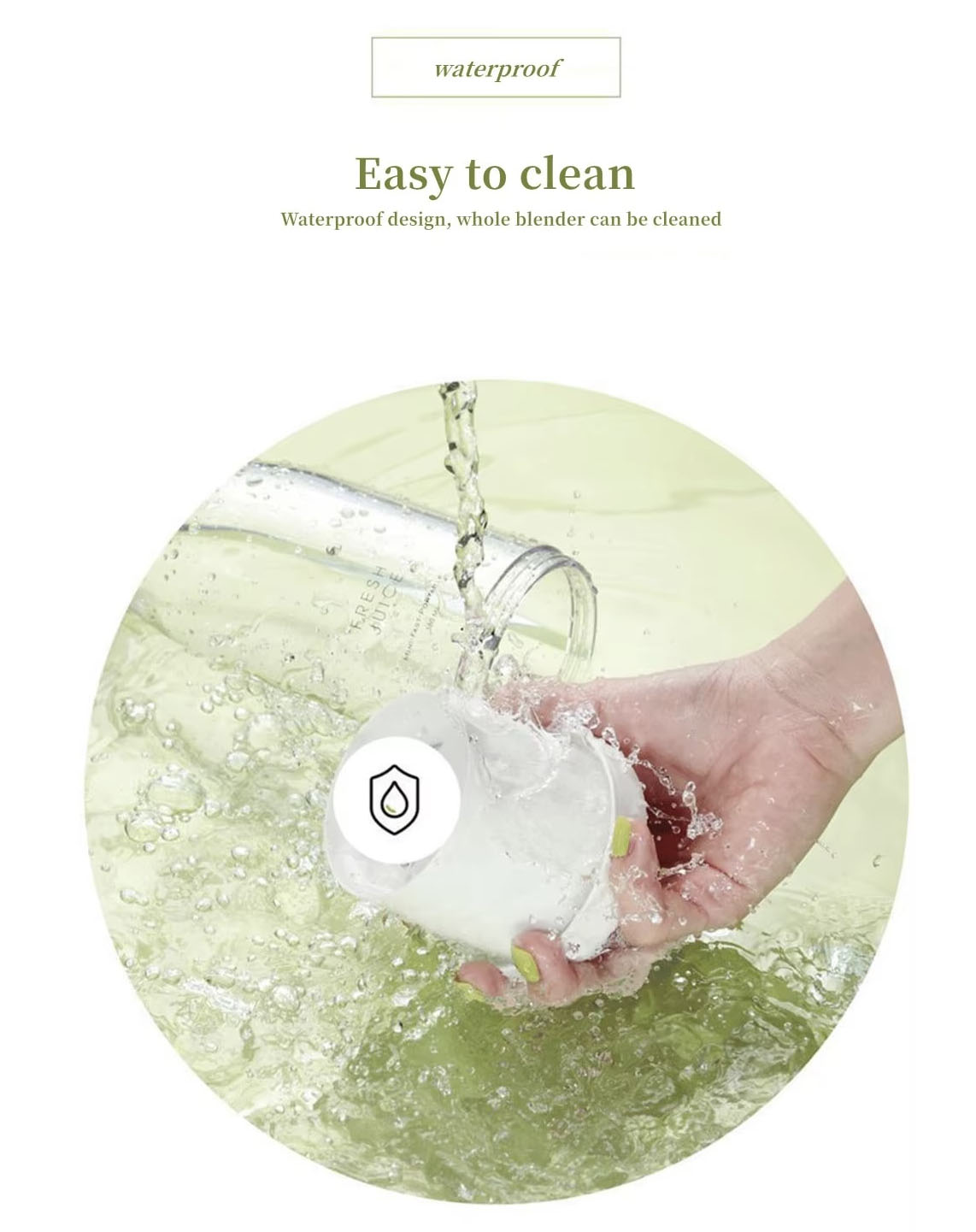 Fully Waterproof IPX7 Design