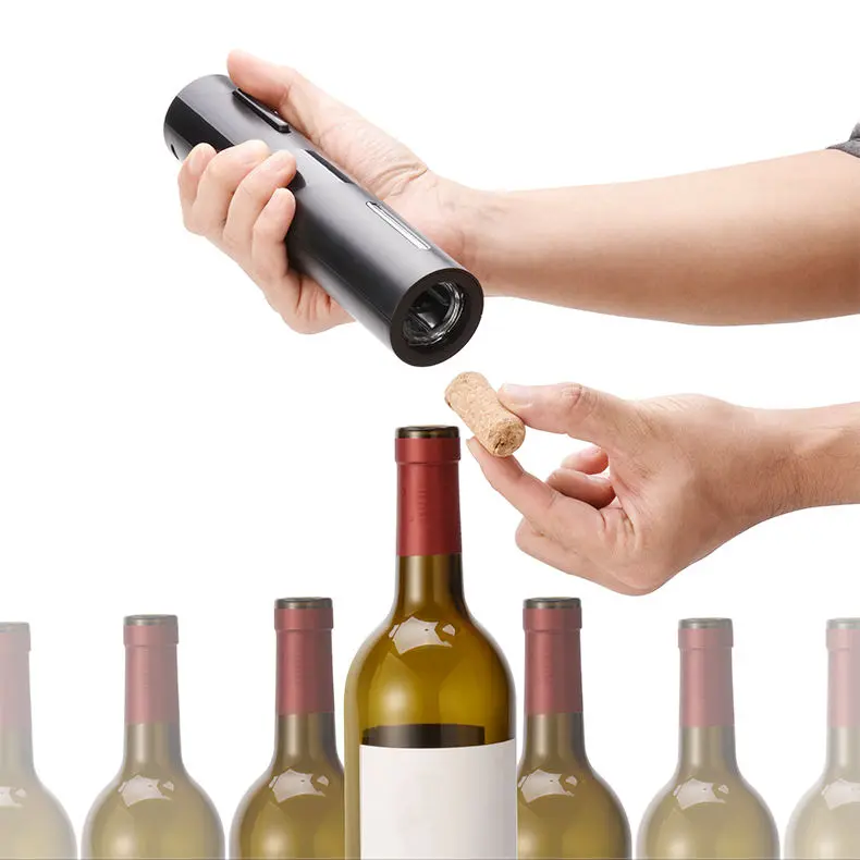 OEM Private Label Battery Operated Corkscrew Electric Wine Bottle Openers With Foil Cutter for Gifts Manufacturers, Supplier