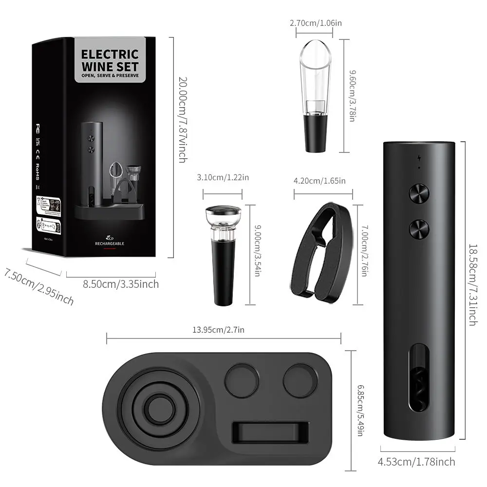 OEM Rechargeable Corkscrew Wine Bottle Openers for Gifts Manufacturer, Suppliers