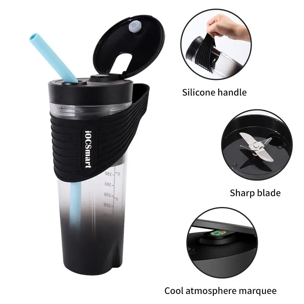 High-Quality Portable Fresh Mini Rechargeable Blender Juicer With Straw Supplier, Factory