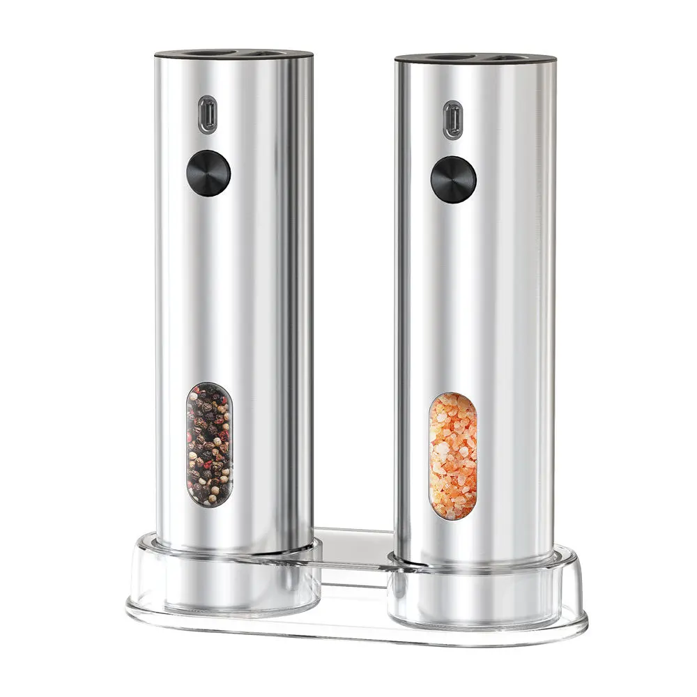 Wholesale 2Pack Electric Salt and Pepper Grinder Set USB Rechargeable Manufacturers, Factories