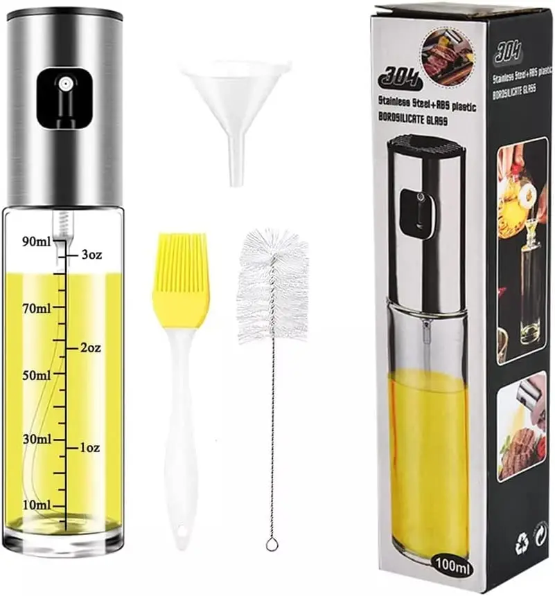 Wholesale Hot Selling Stainless Steel Olive Glass Spray Oil Sprayer Supplier, Factories