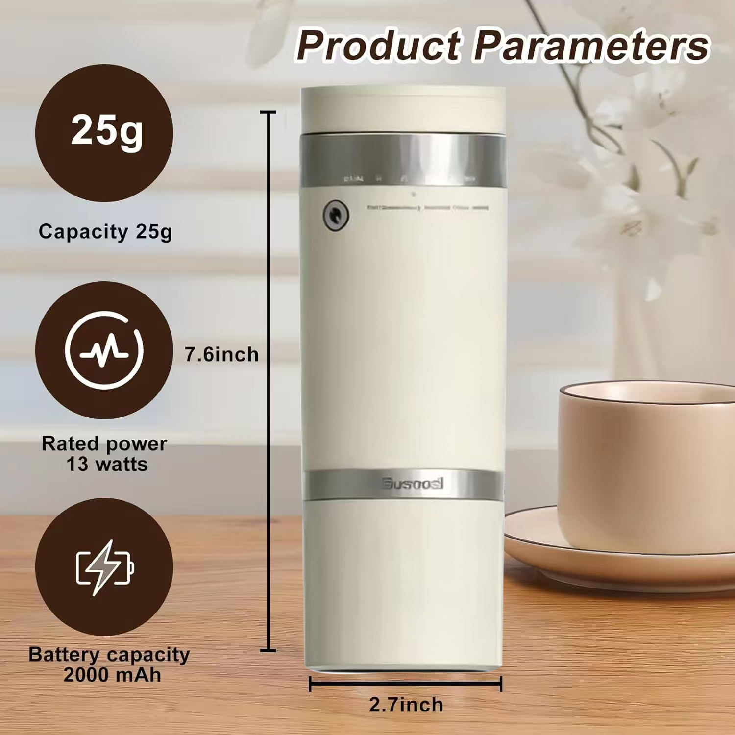 Portable Steel Core Coffee Grinder