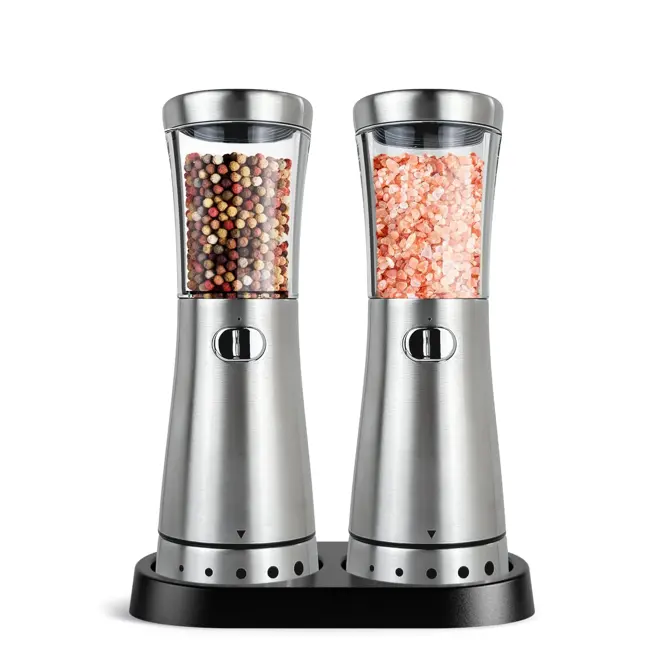 China Gravity Adjustable Ceramic Salt and Pepper Grinder Set Factories, Factory