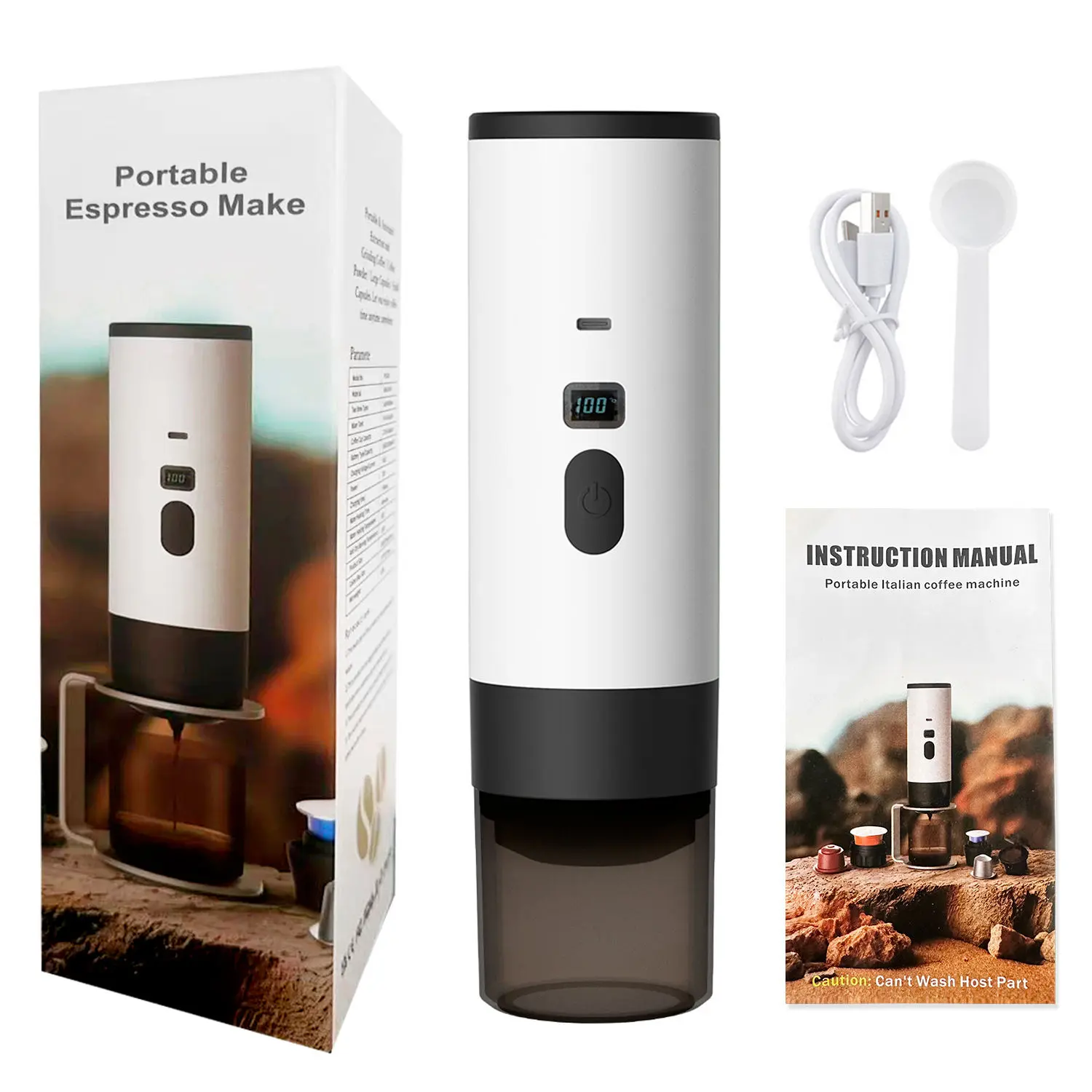 High-Quality 3 in 1 Self-Heating Portable Espresso 7800mAh Electric Coffee Maker Manufacturer, Factory