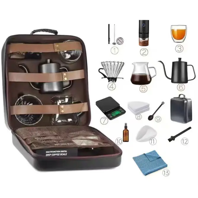 OEM Premium Portable Coffee Set With Electric Grinder Manufacturer, Factories