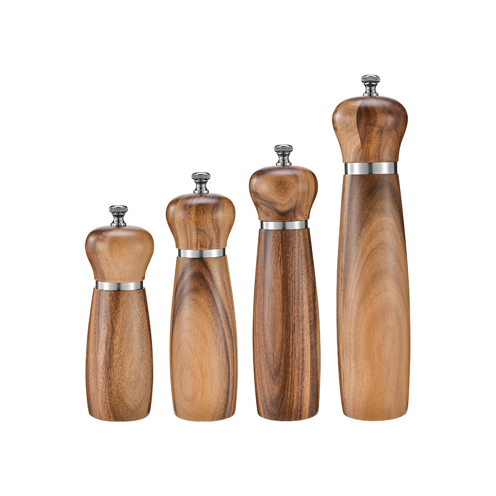 Wood Salt Pepper Grinder Set