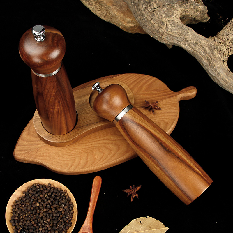 Acacia Wood Grinder Set